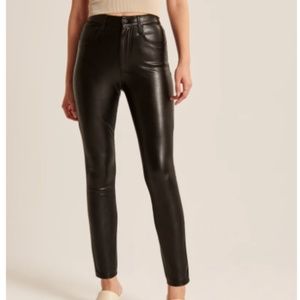 Abercrombie Vegan Leather High Rise Skinny Pant
